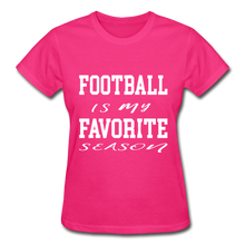 Football is my favorite season (short-sleeve) - fuchsia