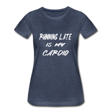 Running Late Is My Cardio (t-shirt) - heather blue