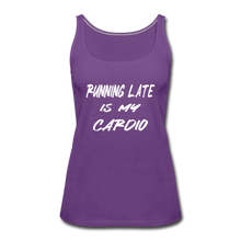 Running Late Is My Cardio (Tank Top) - purple